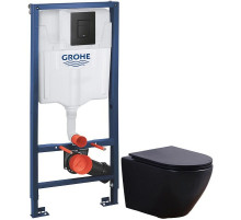 Комплект подвесной унитаз Esbano Azalea ESUPAZALBM + система инсталляции Grohe 38811kf0