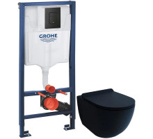 Комплект подвесной унитаз Esbano Garcia ESUPGARCBM + система инсталляции Grohe 38811kf0