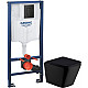 Заказать Комплект подвесной унитаз WeltWasser Gelbach 004MT-BL 10000003748 + система инсталляции Grohe 38811kf0 в магазине сантехники Santeh-Crystal.ru