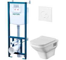 Комплект подвесной унитаз + система инсталляции Santek Лайн 1.WH50.1.750