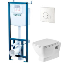 Комплект подвесной унитаз + система инсталляции Santek Нео 1.WH50.1.572