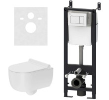 Комплект подвесной унитаз + система инсталляции Damixa Scandinavian Pure DX36.IS10101.1701