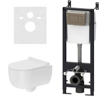 Комплект подвесной унитаз + система инсталляции Damixa Scandinavian Pure DX36.IS10151.1701