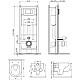 Приобрести Комплект подвесной унитаз + система инсталляции Damixa Scandinavian Pure DX36.IS10151.1701 в магазине сантехники Santeh-Crystal.ru