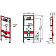 Купить Комплект подвесной унитаз WeltWasser Salzbach 004GL-WT + система инсталляции Tece 9400412 в магазине сантехники Santeh-Crystal.ru