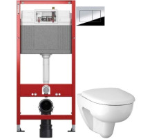 Комплект подвесной унитаз Geberit Renova 500.801.00.1 + система инсталляции Tece 9400412