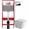 Комплект подвесной унитаз Grossman GR-4479SQ + система инсталляции Tece 9400412 Комплект подвесной унитаз Grossman GR-4479SQ + система инсталляции Tece 9400412