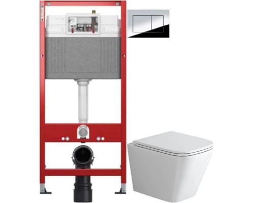 Приобрести Комплект подвесной унитаз Grossman GR-4479SQ + система инсталляции Tece 9400412 в магазине сантехники Santeh-Crystal.ru