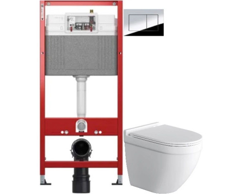 Приобрести Комплект подвесной унитаз Grossman GR-4483SQ + система инсталляции Tece 9400412 в магазине сантехники Santeh-Crystal.ru