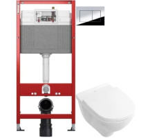 Комплект подвесной унитаз Villeroy & Boch O.Novo 5660HR01 + система инсталляции Tece 9400412