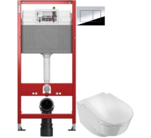 Комплект подвесной унитаз Jacob Delafon Odeon Rive Gauche EDR102-00 + E24888-00 + система инсталляции Tece 9400412