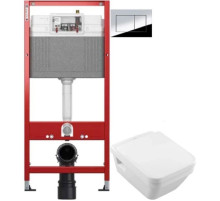 Комплект подвесной унитаз Villeroy & Boch Architectura 5685HR01 + система инсталляции Tece 9400412