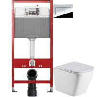 Комплект подвесной унитаз WeltWasser Gelbach 041 GL-WT + система инсталляции Tece 9400412