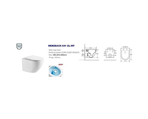 Купить Комплект подвесной унитаз WeltWasser Merzbach 041 GL-WT + система инсталляции Tece 9400412 в магазине сантехники Santeh-Crystal.ru