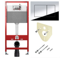 Комплект подвесной унитаз Damixa Sirius DX86C1700SC + система инсталляции Tece 9400412