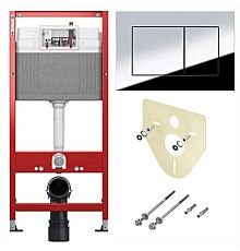 Комплект подвесной унитаз Damixa Sirius DX86C1700SC + система инсталляции Tece 9400412