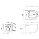 Купить Комплект подвесной унитаз Cezares Eco CZR-526-TH-R/2040SC + система инсталляции Tece 9400413 в магазине сантехники Santeh-Crystal.ru