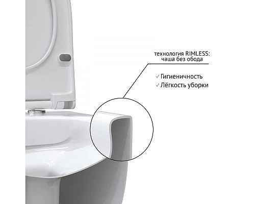 Заказать Комплект подвесной унитаз Berges Ego XL 082118 + система инсталляции Tece 9400413 в магазине сантехники Santeh-Crystal.ru