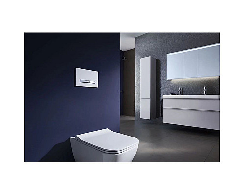 Купить Комплект подвесной унитаз Geberit Smyle Square 500.683.01.1 + система инсталляции Tece 9400413 в магазине сантехники Santeh-Crystal.ru