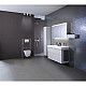 Купить Комплект подвесной унитаз Geberit Smyle Square 500.683.01.1 + система инсталляции Tece 9400413 в магазине сантехники Santeh-Crystal.ru