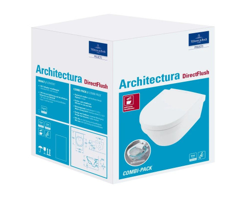 Купить Комплект подвесной унитаз Villeroy & Boch Architectura 4694HR01 + система инсталляции Tece 9400413 в магазине сантехники Santeh-Crystal.ru