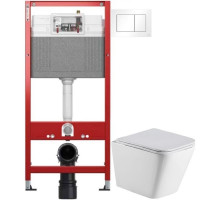Комплект подвесной унитаз WeltWasser Gelbach 041 GL-WT + система инсталляции Tece 9400413