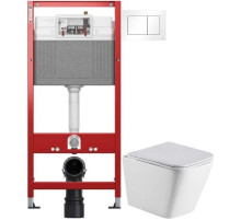 Комплект подвесной унитаз WeltWasser Gelbach 004GL-WT + система инсталляции Tece 9400413