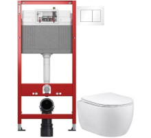 Комплект подвесной унитаз Vincea Evo VT1-34S + система инсталляции Tece 9400413