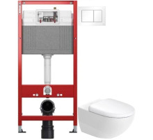 Комплект подвесной унитаз Duravit Architec 45720900A1 + система инсталляции Tece 9400413