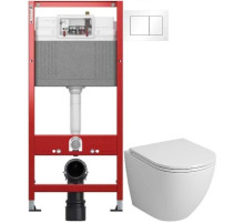 Комплект подвесной унитаз Grossman GR-4455SQ + система инсталляции Tece 9400413