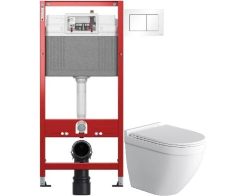 Купить Комплект подвесной унитаз Grossman GR-4483SQ + система инсталляции Tece 9400413 в магазине сантехники Santeh-Crystal.ru