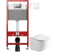 Комплект подвесной унитаз Timo Kulo TK-403 + система инсталляции Tece 9400413