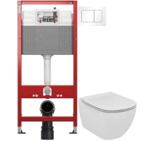 Комплект подвесной унитаз Ideal Standard Tesi T355101 + система инсталляции Tece 9400413