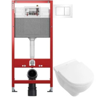 Комплект подвесной унитаз Villeroy & Boch O.Novo 5660HR01 + система инсталляции Tece 9400413