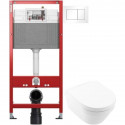 Комплект подвесной унитаз Villeroy & Boch Architectura 4694HR01 + система инсталляции Tece 9400413