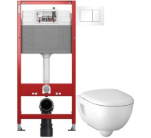 Комплект подвесной унитаз Geberit Renova 500.800.00.1 + система инсталляции Tece 9400413