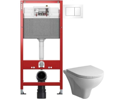 Приобрести Комплект подвесной унитаз AM.PM Gem C901700SC + система инсталляции Tece 9400413 в магазине сантехники Santeh-Crystal.ru