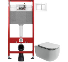 Комплект подвесной унитаз Ceramica Nova Noel CN3013 + система инсталляции Tece 9400413