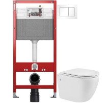 Комплект подвесной унитаз Abber Bequem AC1103 + система инсталляции Tece 9400413