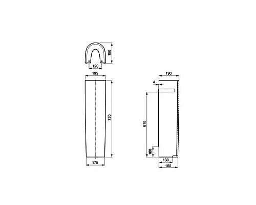 Купить Пьедестал Ideal Standard Connect E797301 в магазине сантехники Santeh-Crystal.ru