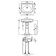 Заказать Пьедестал для раковины Simas Lante LA03bi в магазине сантехники Santeh-Crystal.ru