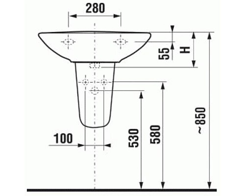 Заказать Полупьедестал Jika Zeta 8193910000001 в магазине сантехники Santeh-Crystal.ru