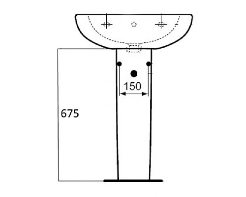 Купить Пьедестал Ideal Standard Tesi T033501 в магазине сантехники Santeh-Crystal.ru