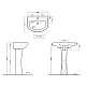 Купить Пьедестал для раковины Jaquar Continental CNS-WHT-301 в магазине сантехники Santeh-Crystal.ru
