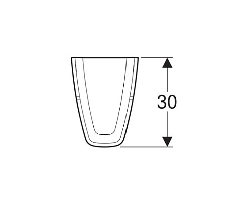 Приобрести Полупьедестал для раковины Geberit Renova Plan 292110000 в магазине сантехники Santeh-Crystal.ru