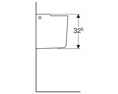 Приобрести Полупьедестал для раковины Geberit Renova Plan 292110000 в магазине сантехники Santeh-Crystal.ru