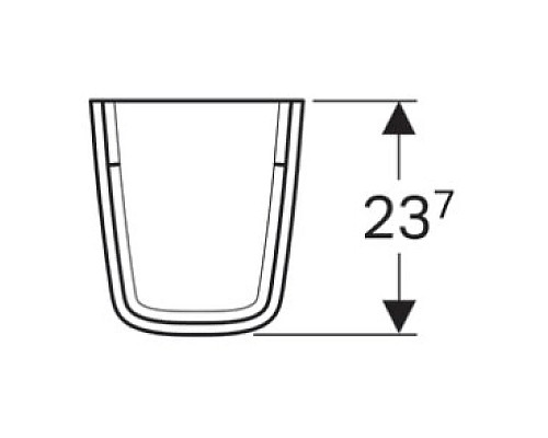 Приобрести Полупьедестал для раковины Geberit Renova Plan 292150000 в магазине сантехники Santeh-Crystal.ru