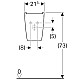 Приобрести Полупьедестал для раковины Geberit Renova Plan 292150000 в магазине сантехники Santeh-Crystal.ru