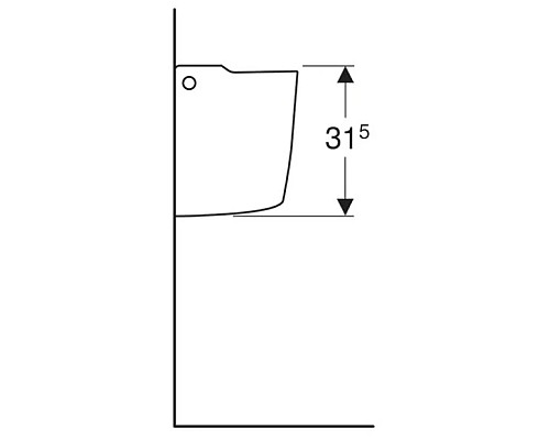 Купить Полупьедестал для раковины Geberit Renova 290530000 в магазине сантехники Santeh-Crystal.ru