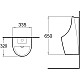 Купить Писсуар с встроенным сенсором SantiLine SL-6001 в магазине сантехники Santeh-Crystal.ru